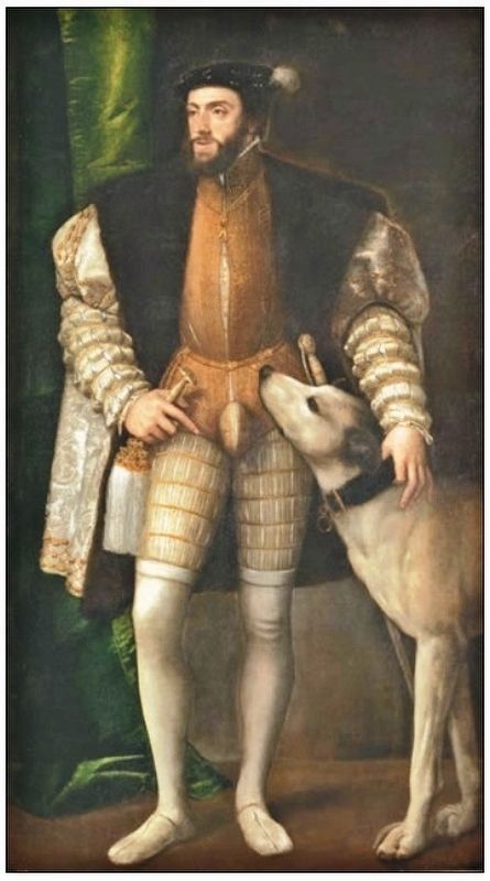 Marker detail: Emperor Charles V, Ruler of Spain from 1519-1558 image. Click for full size.