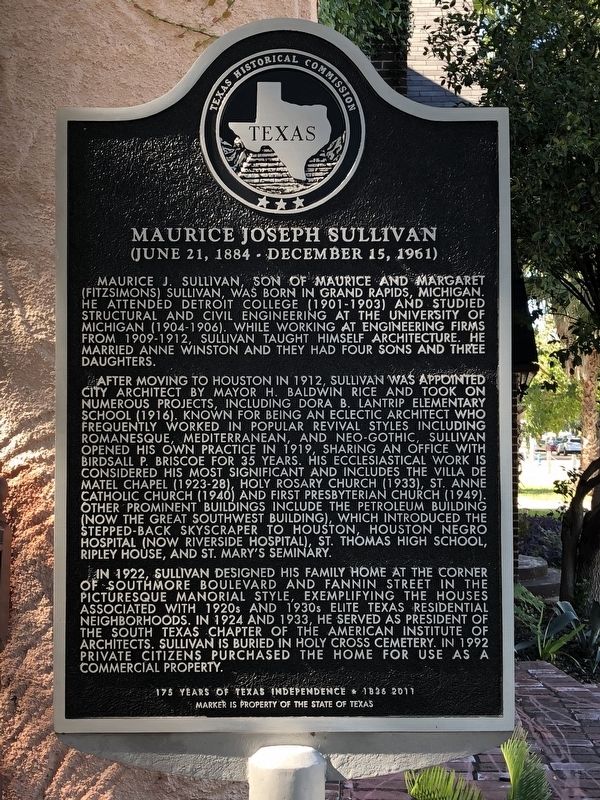 Maurice Joseph Sullivan Marker. Click for full size. Maurice Joseph Sullivan Marker image. Click for full size.