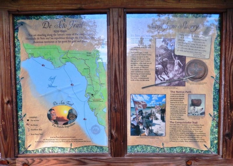 Saved from Slavery Marker Kiosk (<i>marker panel is on right side of kiosk; map is on left</i>). Click for full size. Saved from Slavery Marker Kiosk (<i>marker panel is on right side of kiosk; map is on left</i>) image. Click for full size.