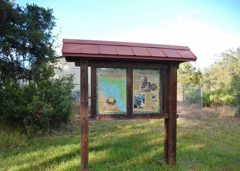 Saved from Slavery Marker Kiosk (<i>wide view</i>) image. Click for full size.
