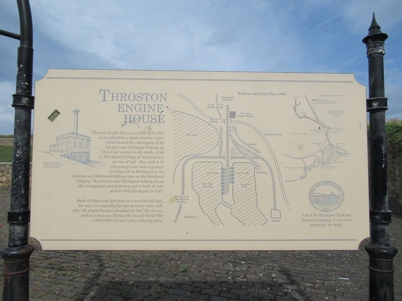 Throston Engine House Marker image. Click for full size.
