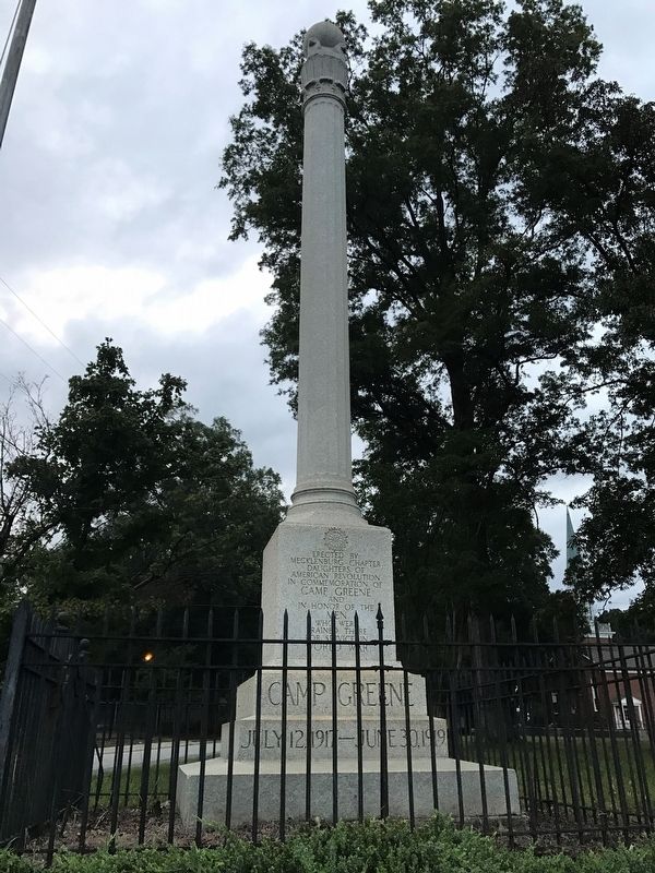 Camp Greene Memorial image. Click for full size.