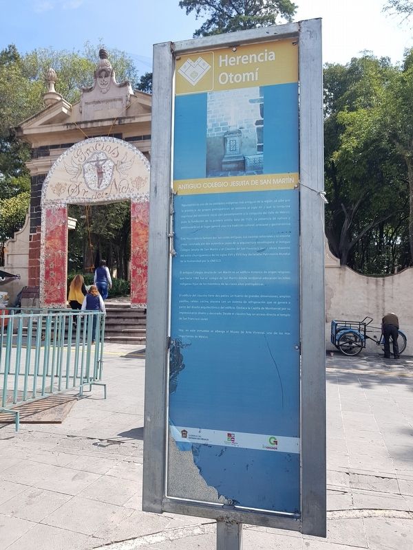 Old Jesuit School of San Martín Marker. Click for full size. Old Jesuit School of San Martín Marker image. Click for full size.