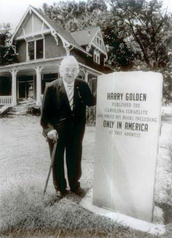 Harry Golden at His Former Home image. Click for full size.