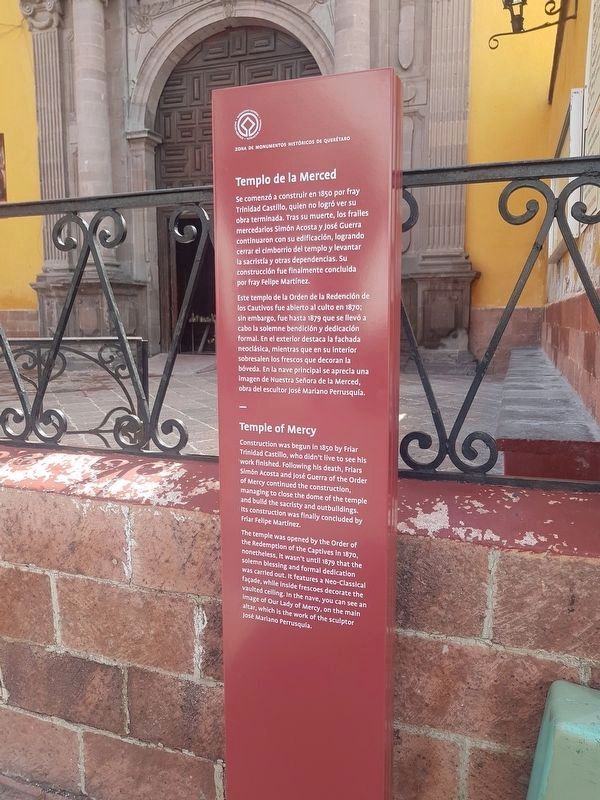 Temple of La Merced Marker image. Click for full size.