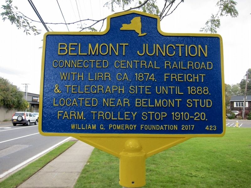 Belmont Junction Marker. Click for full size. Belmont Junction Marker image. Click for full size.