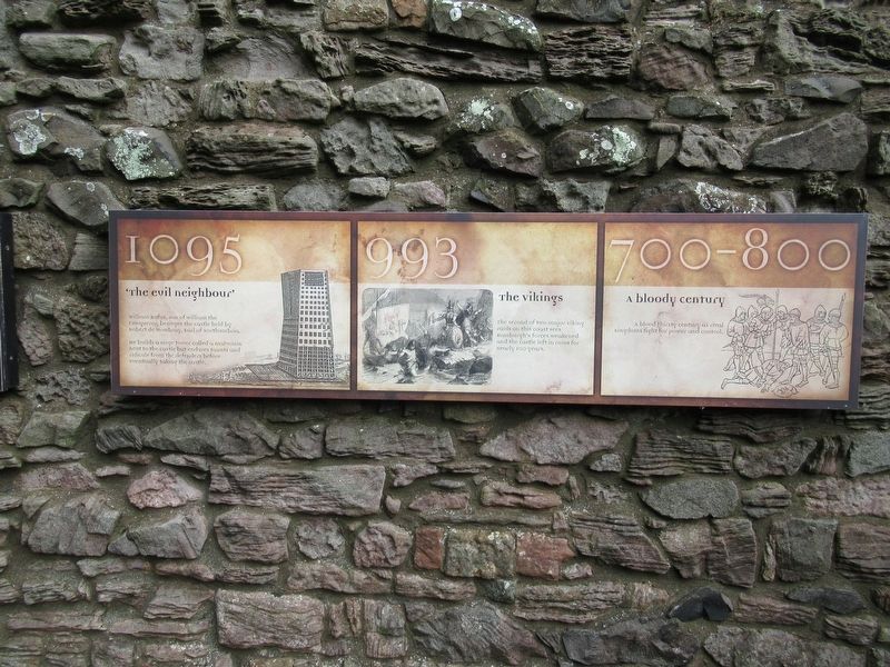 Bamburgh’s Recorded History Marker. Click for full size. Bamburgh’s Recorded History Marker image. Click for full size.