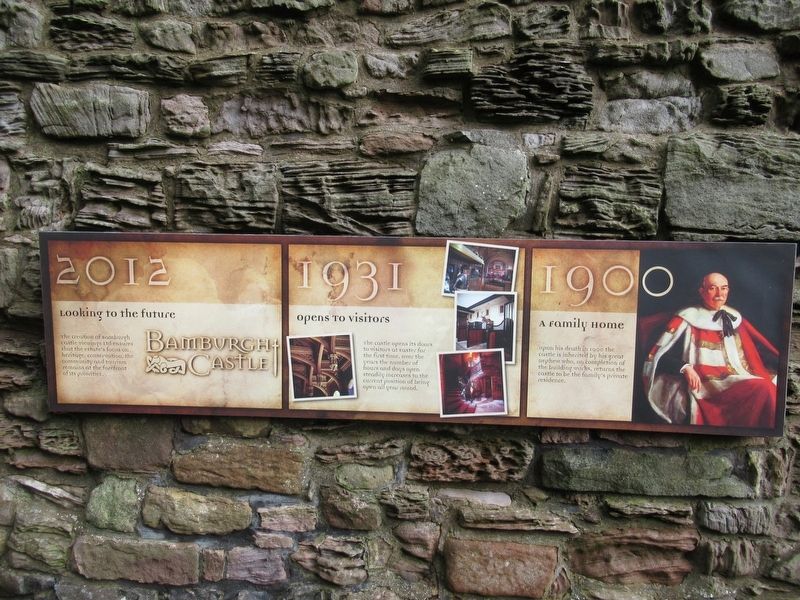 Bamburgh’s Recorded History Marker. Click for full size. Bamburgh’s Recorded History Marker image. Click for full size.