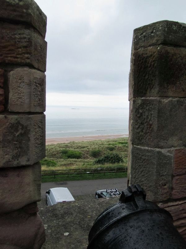 19th Century Iron Mortar overlooking the North Sea image. Click for full size.