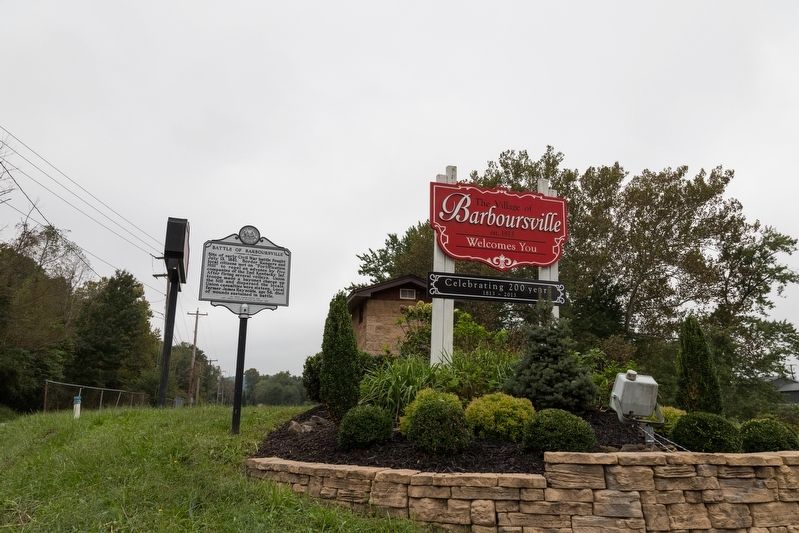Battle of Barboursville Marker. Click for full size. Battle of Barboursville Marker image. Click for full size.