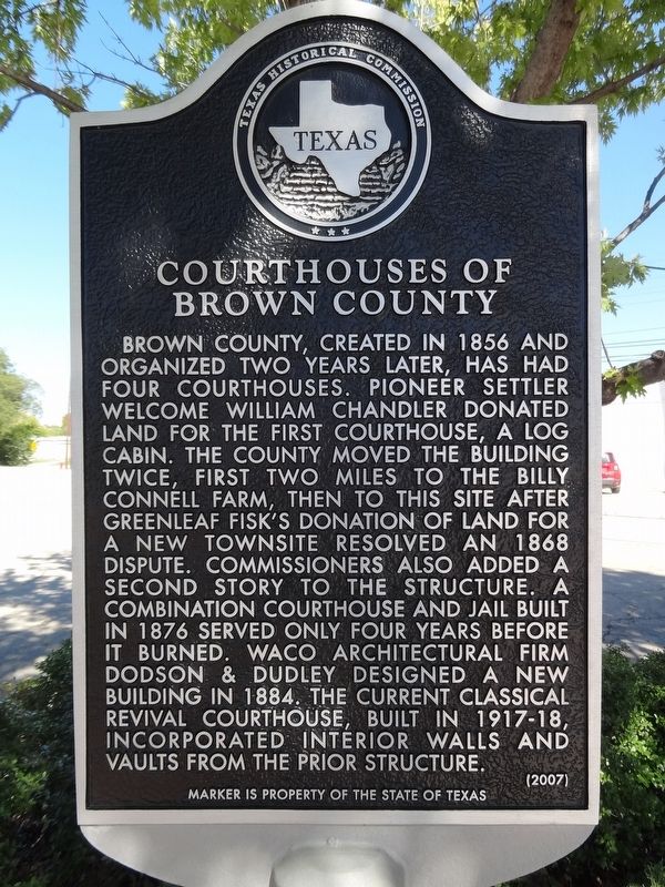 Courthouses of Brown County Marker image. Click for full size.