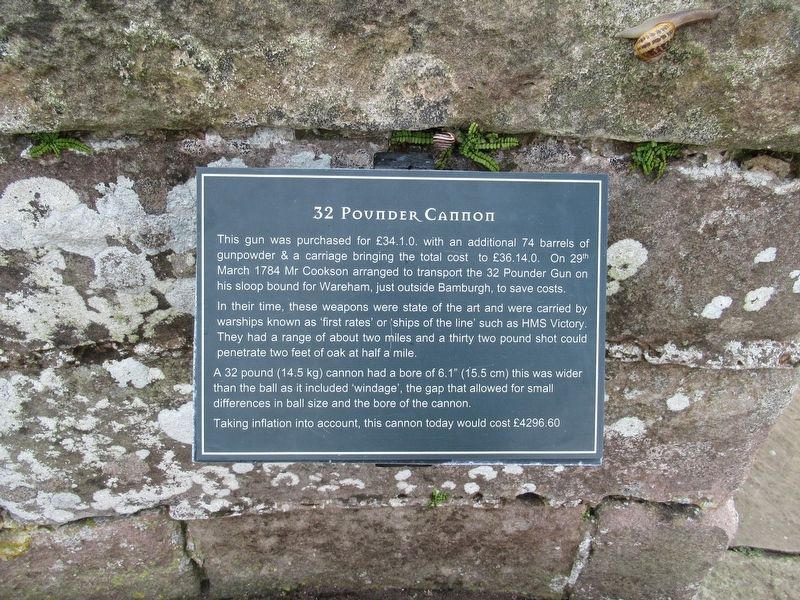 32 Pounder Cannon Marker. Click for full size. 32 Pounder Cannon Marker image. Click for full size.