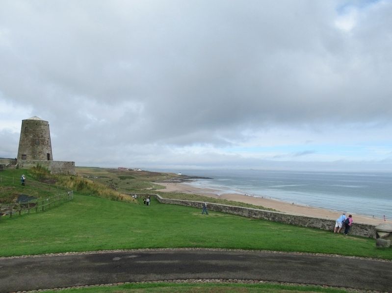 The North Sea from Bamburgh Castle. Click for full size. The North Sea from Bamburgh Castle image. Click for full size.