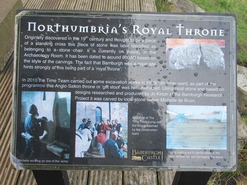 Northumbria’s Royal Throne Marker. Click for full size. Northumbria’s Royal Throne Marker image. Click for full size.