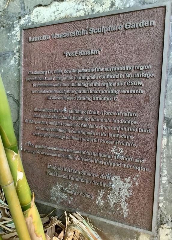 Sculpture Garden Marker. Click for full size. Sculpture Garden Marker image. Click for full size.