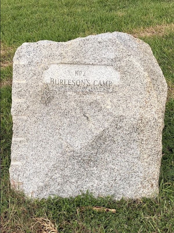 Burleson's Camp Marker image. Click for full size.