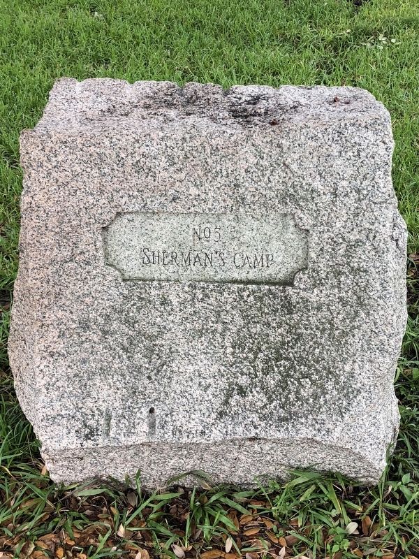 Sherman's Camp Marker. Click for full size. Sherman's Camp Marker image. Click for full size.