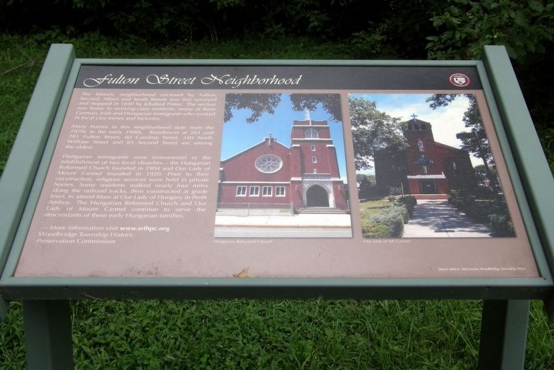 Fulton Street Neighborhood Marker. Click for full size. Fulton Street Neighborhood Marker image. Click for full size.