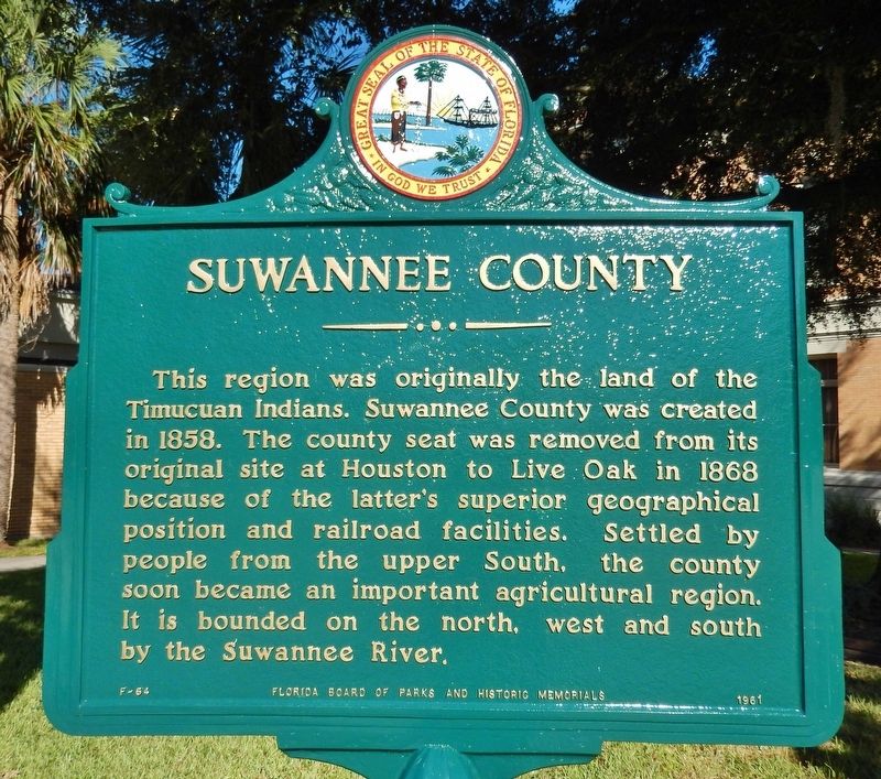 Suwannee County Marker image. Click for full size.