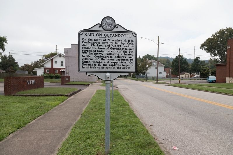 Raid on Guyandotte / Burning of Guyandotte Marker image. Click for full size.