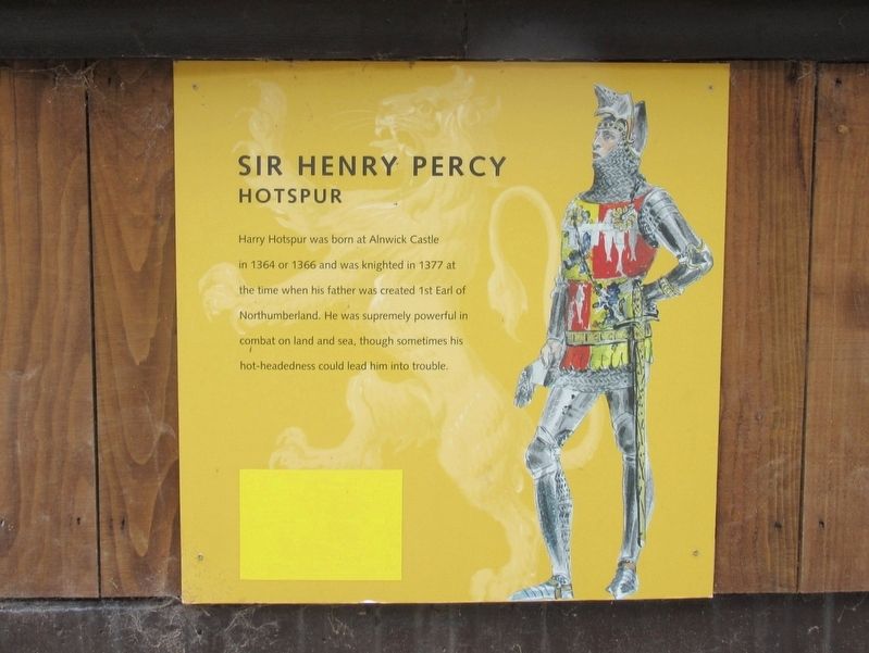 Sir Henry Percy Hotspur Marker image. Click for full size.
