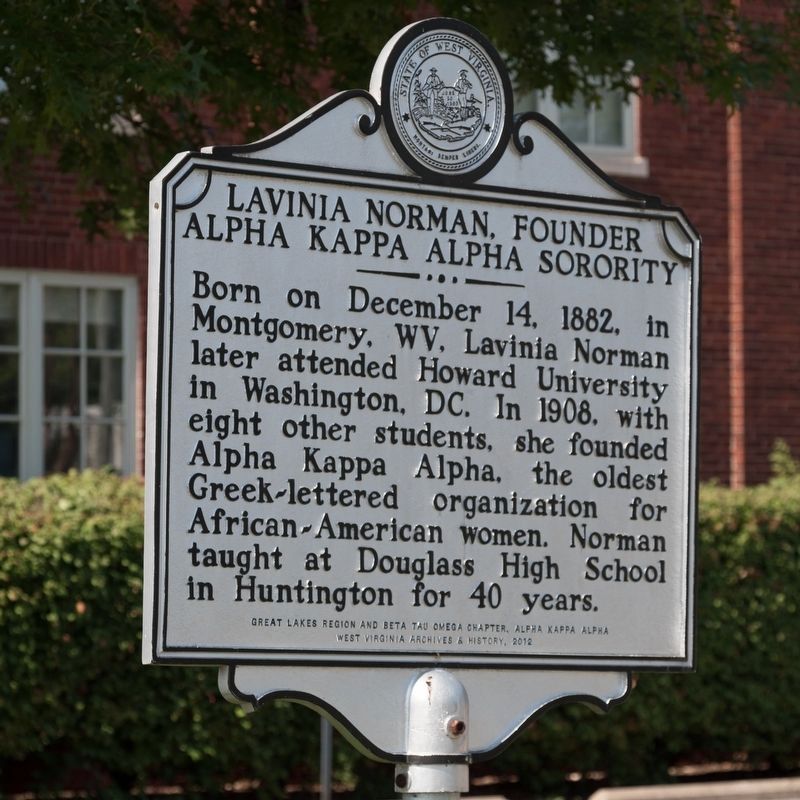 Lavinia Norman Alpha Kappa Alpha Marker image. Click for full size.