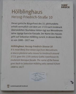 Hölblinghaus Marker. Click for full size. Hölblinghaus Marker image. Click for full size.