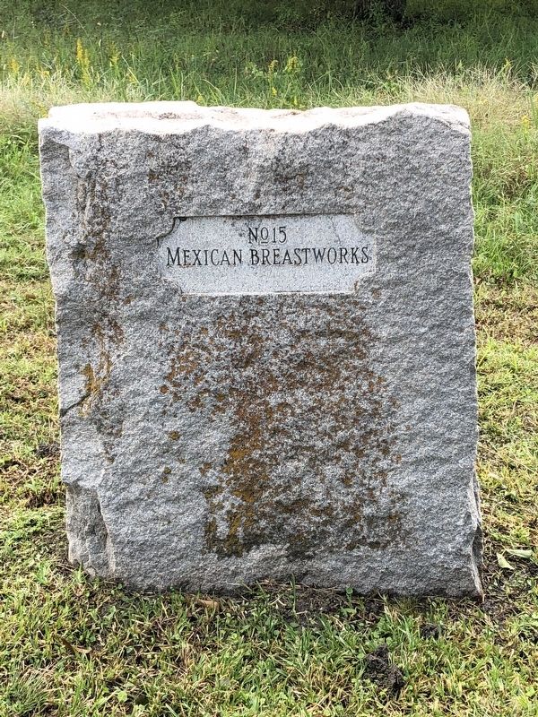 Mexican Breastworks Marker. Click for full size. Mexican Breastworks Marker image. Click for full size.