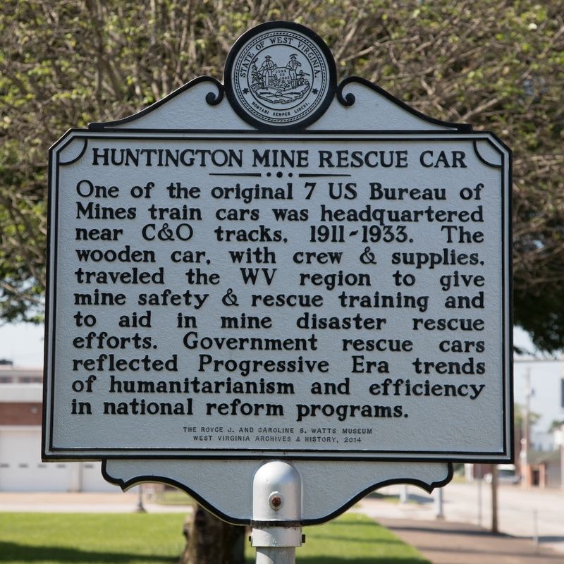 Huntington Mine Rescue Car Marker. Click for full size. Huntington Mine Rescue Car Marker image. Click for full size.