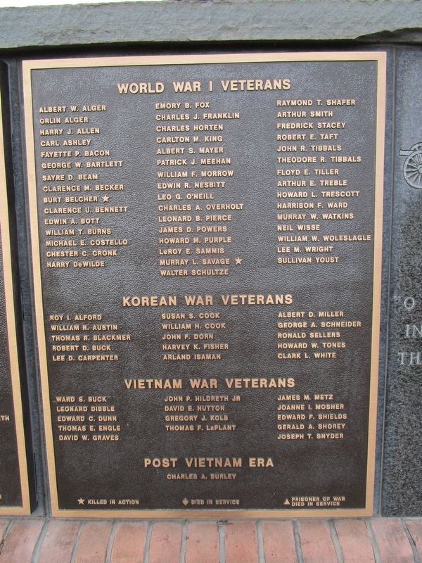 Richmond Veterans Memorial. Click for full size. Richmond Veterans Memorial image. Click for full size.
