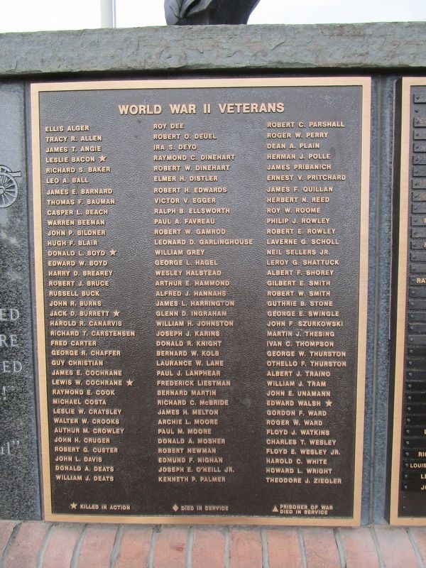 Richmond Veterans Memorial. Click for full size. Richmond Veterans Memorial image. Click for full size.