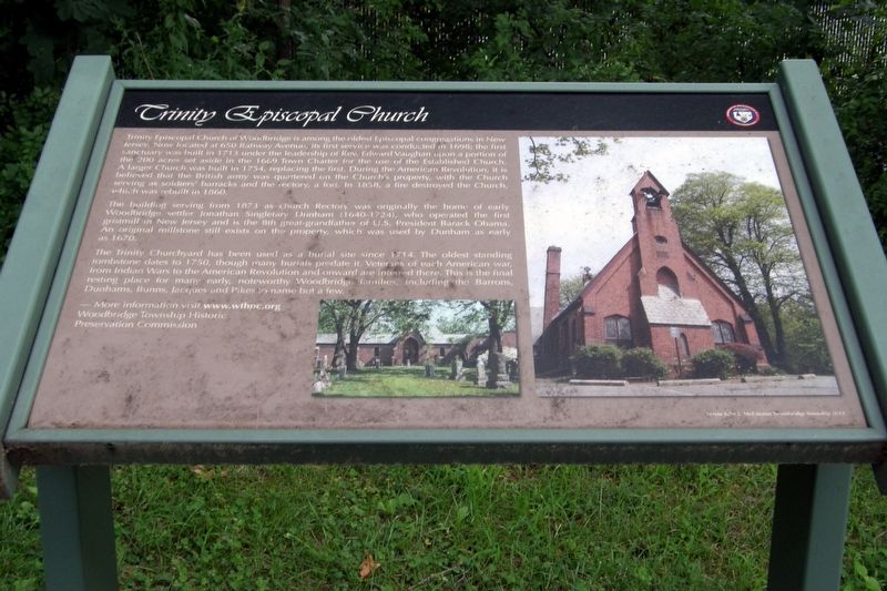 Trinity Episcopal Church Marker. Click for full size. Trinity Episcopal Church Marker image. Click for full size.