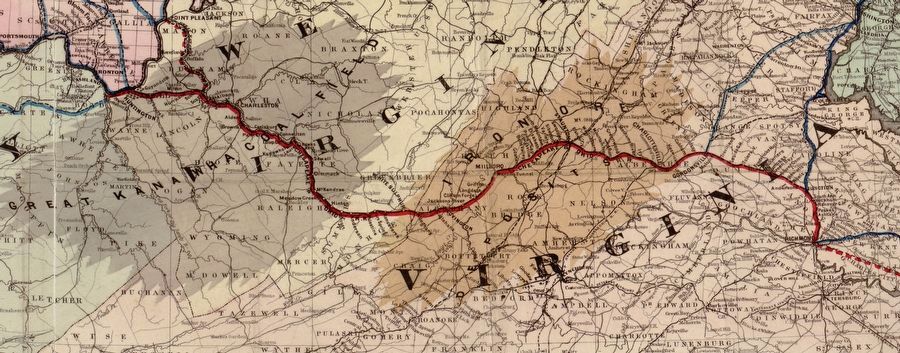 Chesapeake and Ohio Railroad Map. Click for full size. Chesapeake and Ohio Railroad Map image. Click for full size.
