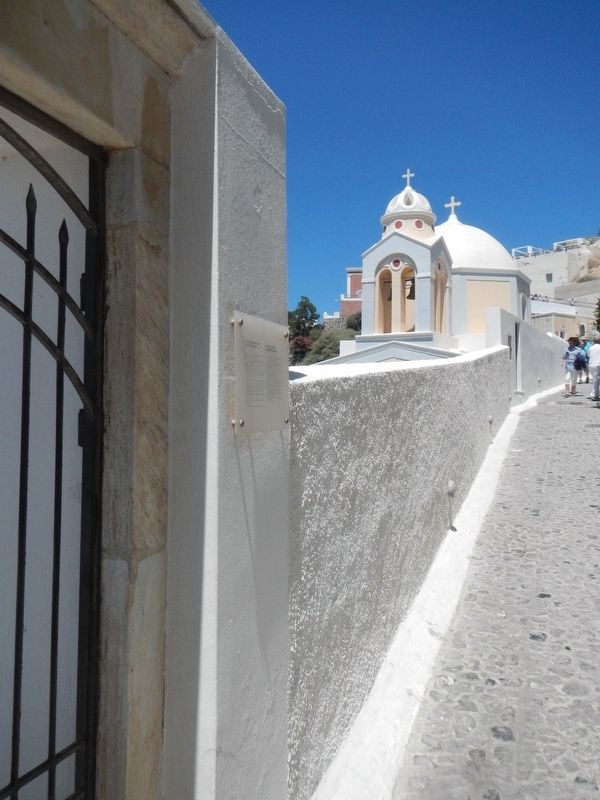 Catholic Church of Saint Stylianos and Marker image. Click for full size.