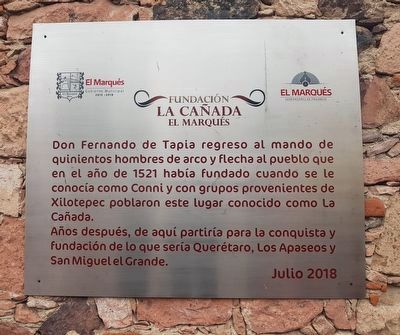 The Foundation of La Caada Marker image. Click for full size.