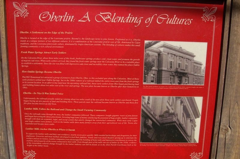Oberlin: A Blending of Cultures Marker. Click for full size. Oberlin: A Blending of Cultures Marker image. Click for full size.