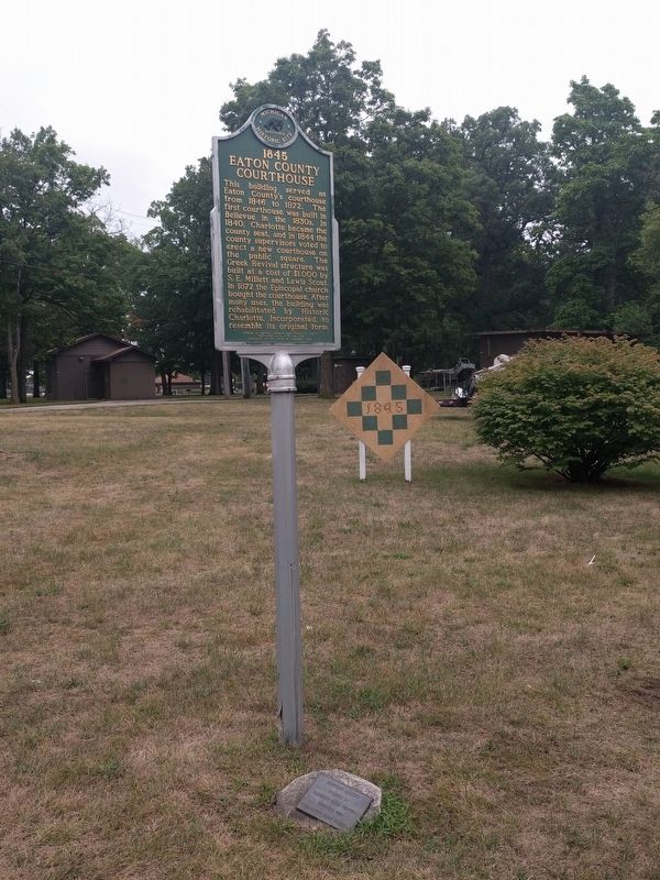 1845 Eaton County Courthouse Marker image. Click for full size.