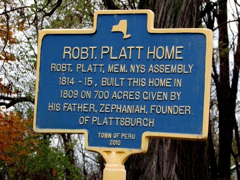Robert Platt Home Marker. Click for full size. Robert Platt Home Marker image. Click for full size.
