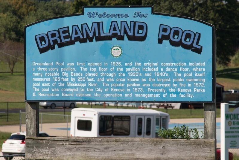 Dreamland Pool Sign image. Click for full size.