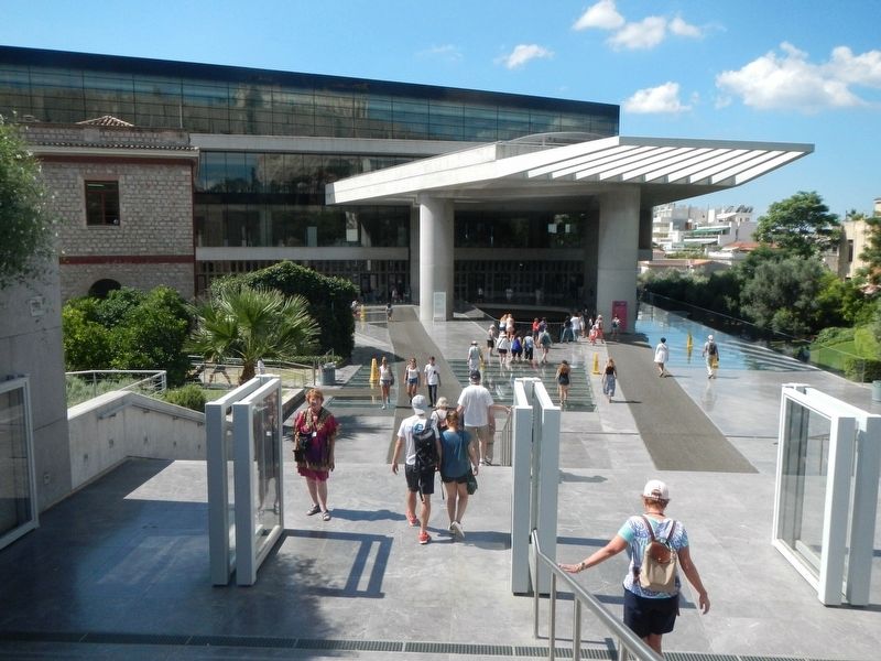 Entrance to the Acropolis Museum image. Click for full size.