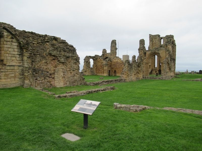 The Cloister Ruins and Marker image. Click for full size.