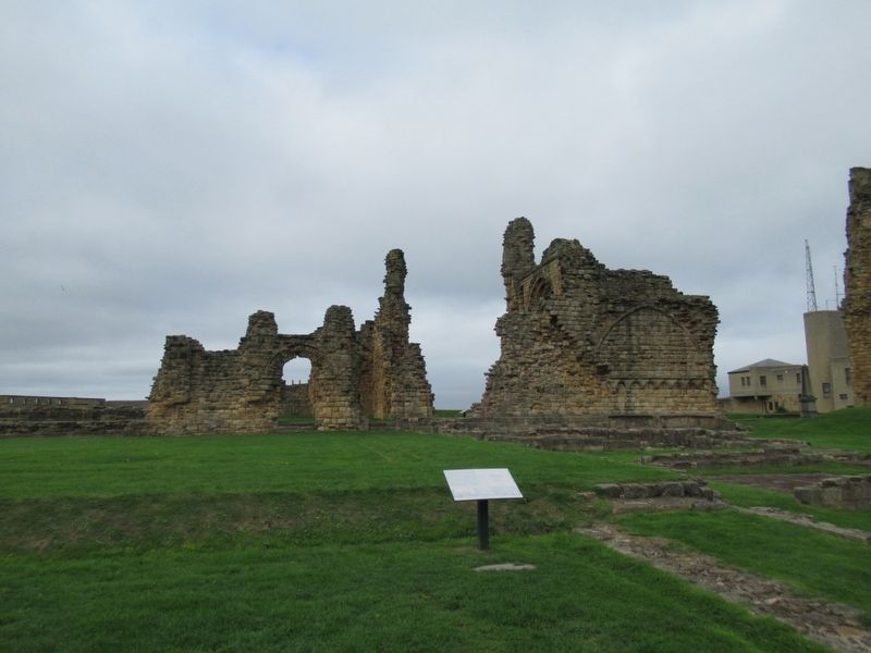 The Priory Church Ruins and Marker image. Click for full size.