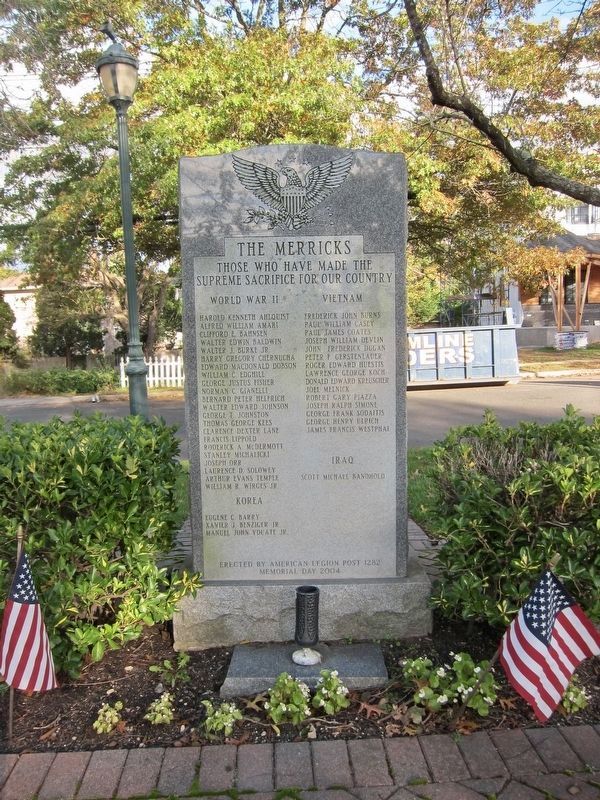 The Merricks Veterans Memorial image. Click for full size.