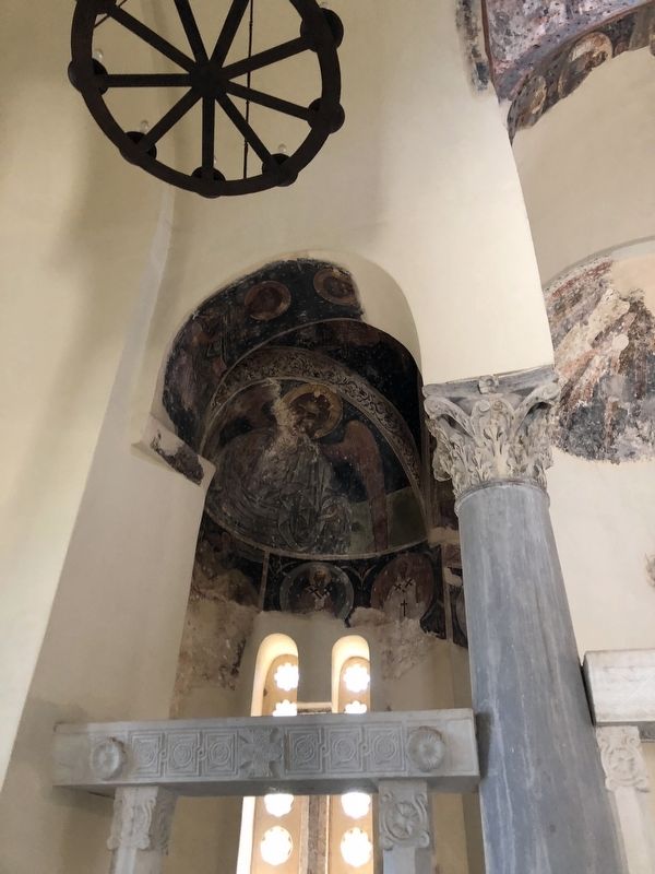 Wall paintings in the Church of the Holy Apostles. Click for full size. Wall paintings in the Church of the Holy Apostles image. Click for full size.