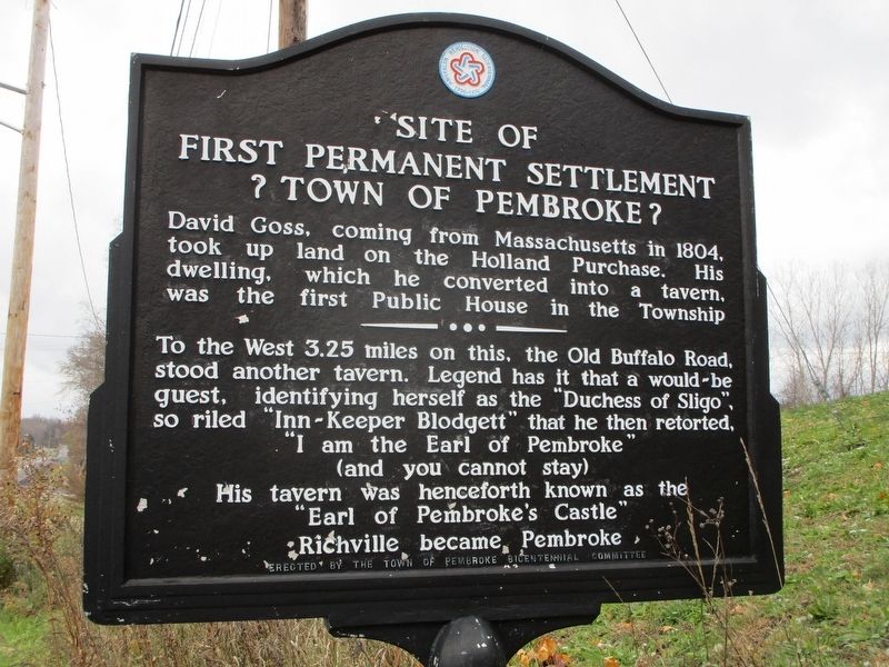 Site of First Permanent Settlement Marker image. Click for full size.