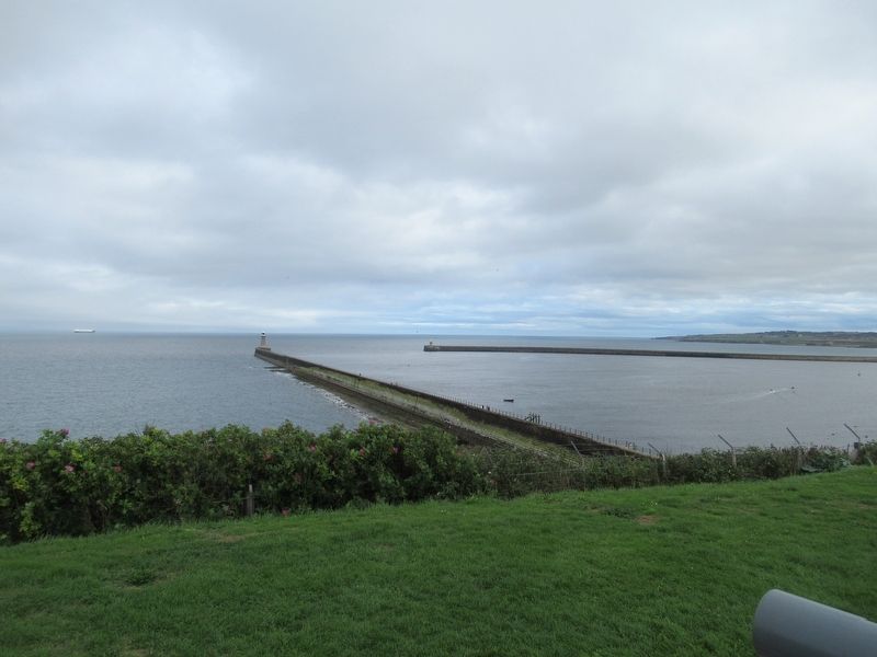 The Entrance to Tynemouth Harbour from the Gun Emplacement. Click for full size. The Entrance to Tynemouth Harbour from the Gun Emplacement image. Click for full size.