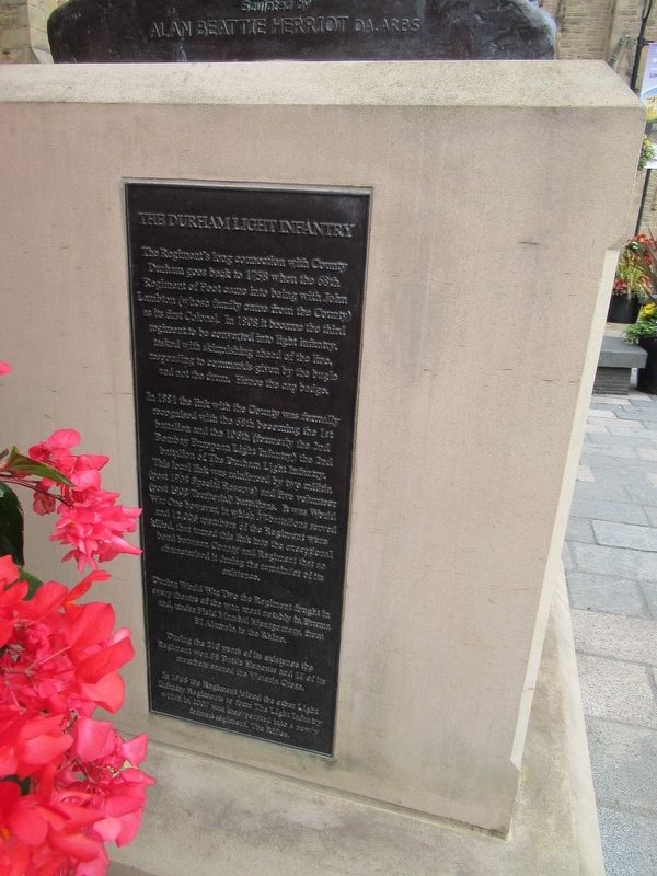 The Durham Light Infantry Marker. Click for full size. The Durham Light Infantry Marker image. Click for full size.
