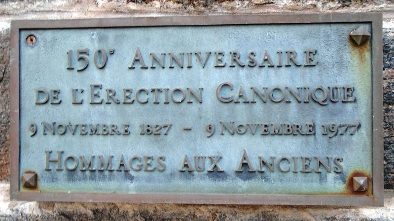 150<sup>e</sup> anniversaire de l'erection canonique Marker image. Click for more information.