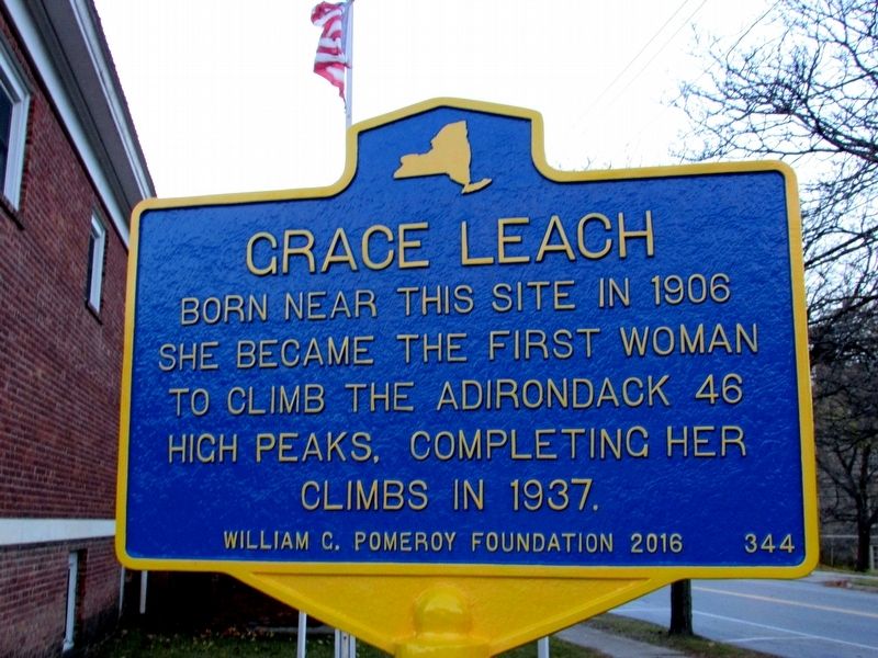 Grace Leach Marker. Click for full size. Grace Leach Marker image. Click for full size.