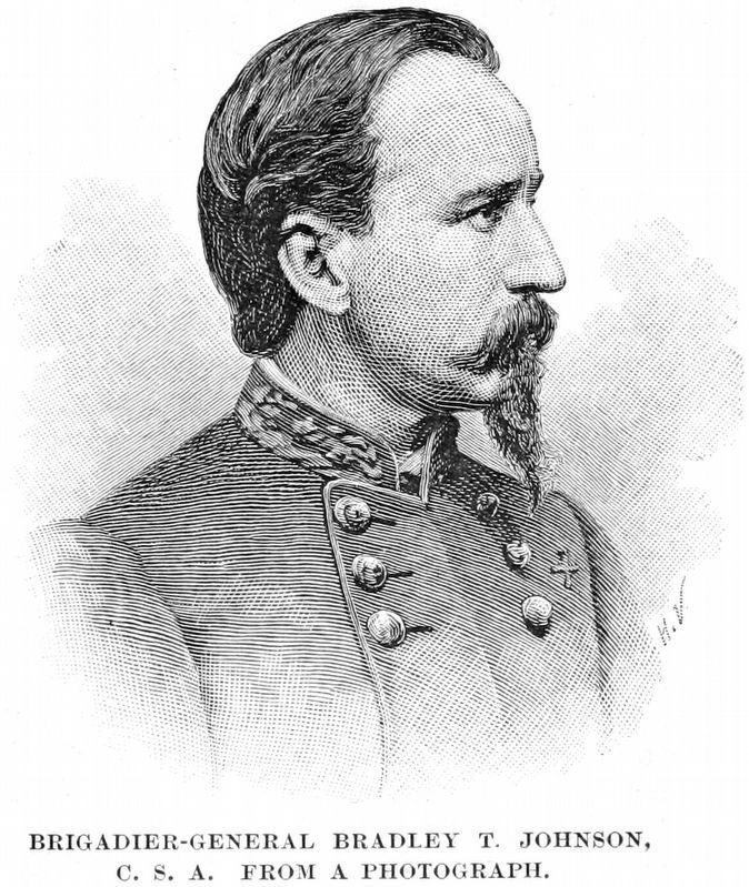 Brigadier-General Bradley T. Johnson, C.S.A. image. Click for full size.